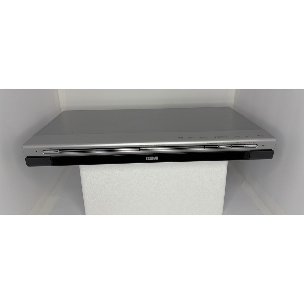 RCA DRC225NTV DVD CD Player Silver Digital Photoview MP3 Dolby Digital Slim